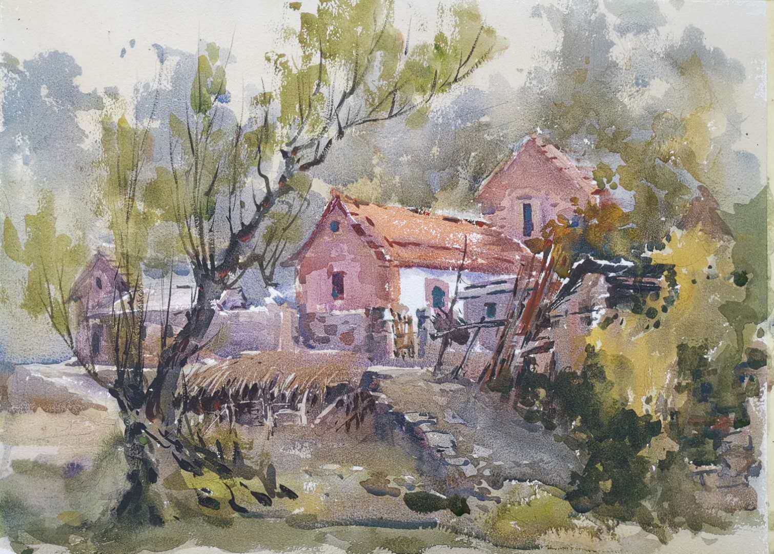 『范雷』淋漓酣畅自然洒脱 范雷水彩风景画欣赏