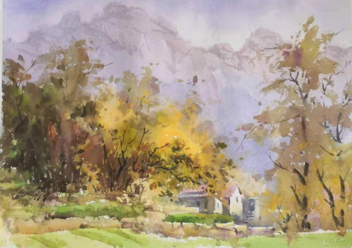 『范雷』淋漓酣畅自然洒脱 范雷水彩风景画欣赏