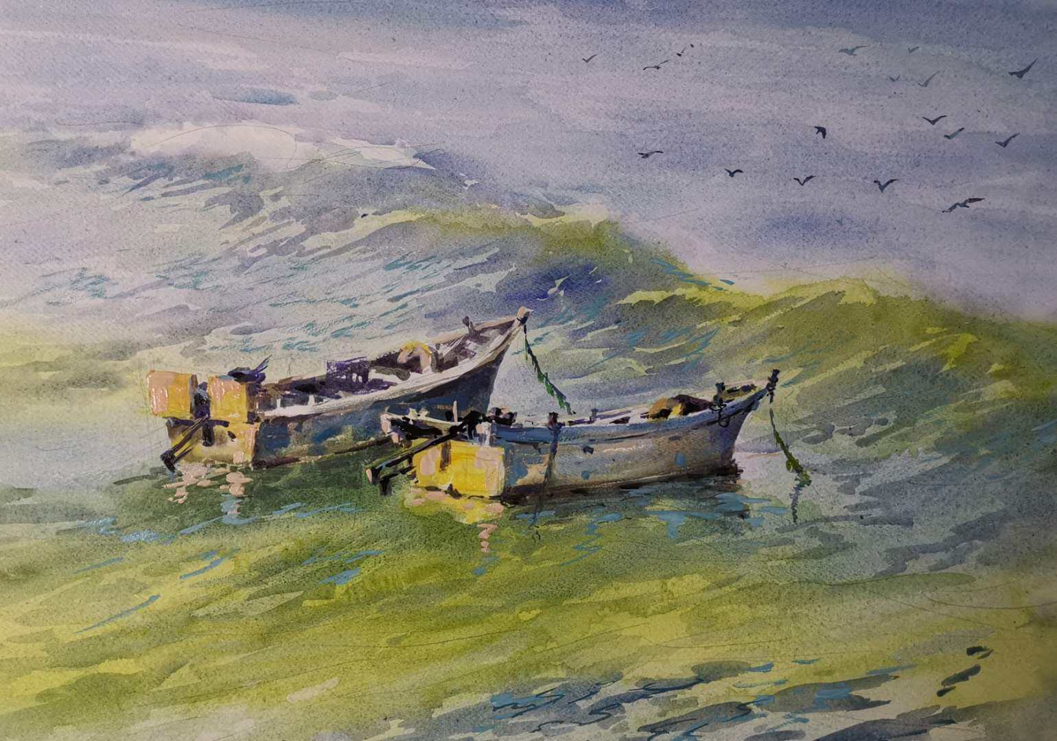 『范雷』淋漓酣畅自然洒脱 范雷水彩风景画欣赏