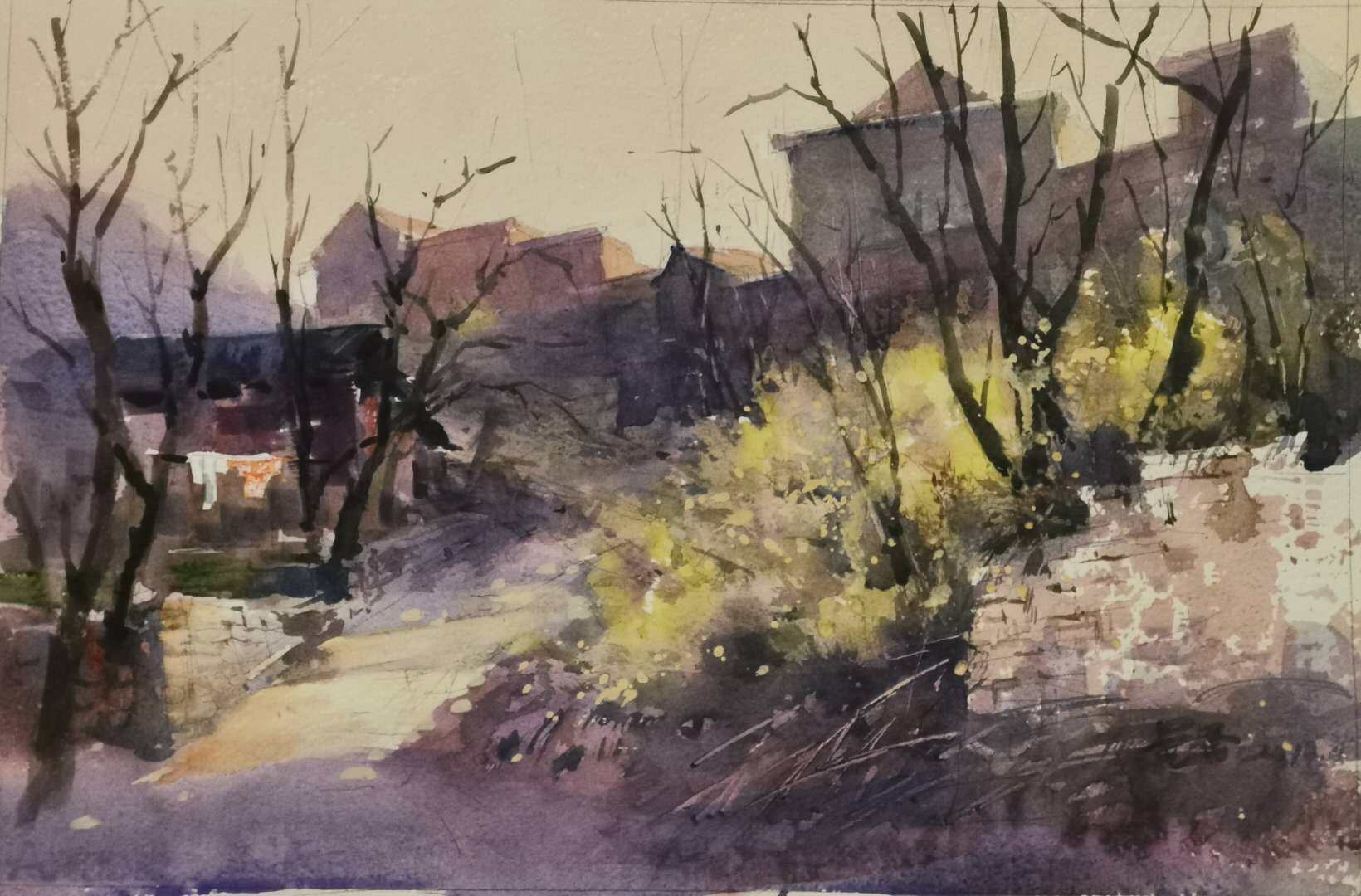 『范雷』淋漓酣畅自然洒脱 范雷水彩风景画欣赏