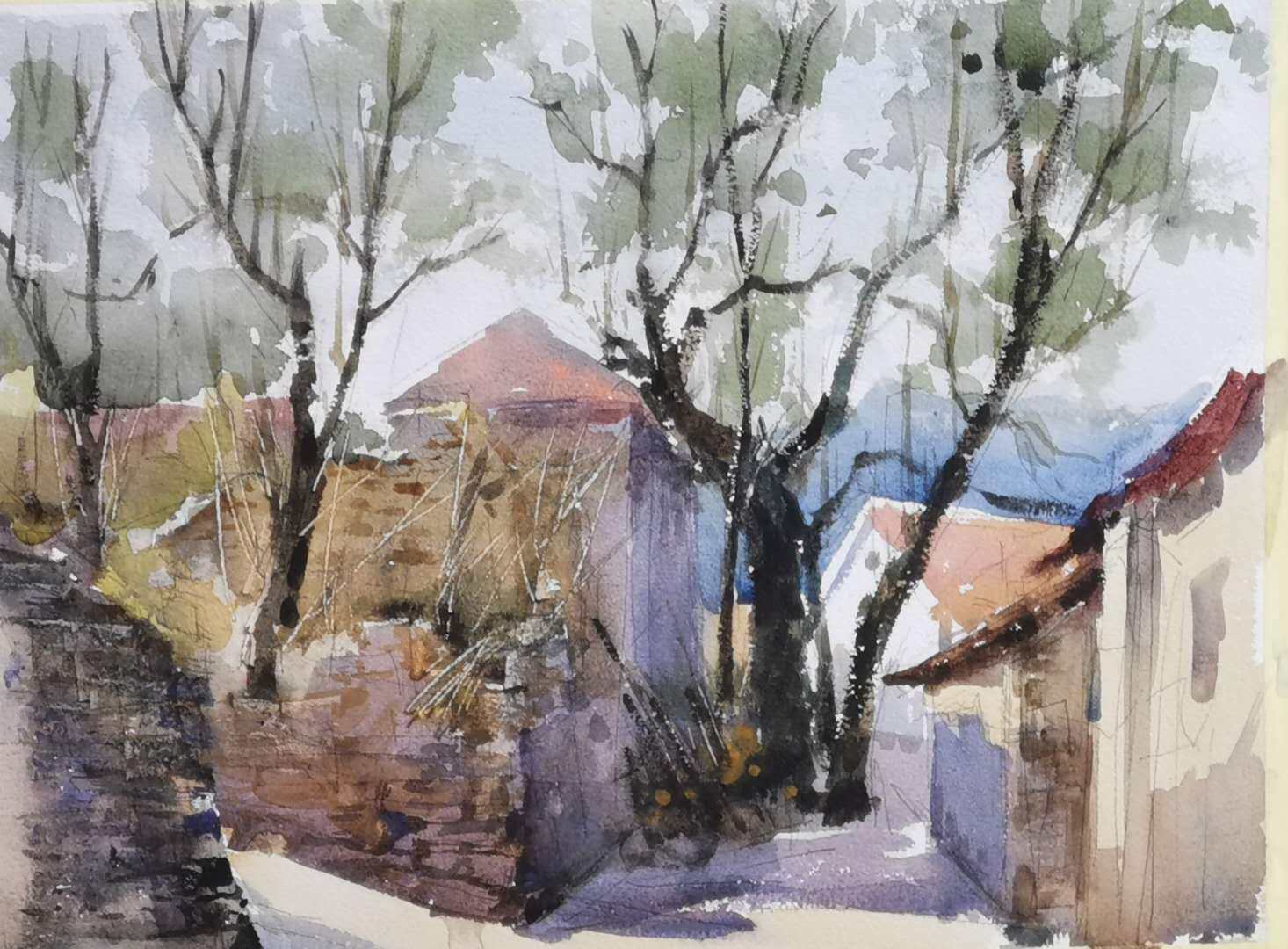 『范雷』淋漓酣畅自然洒脱 范雷水彩风景画欣赏