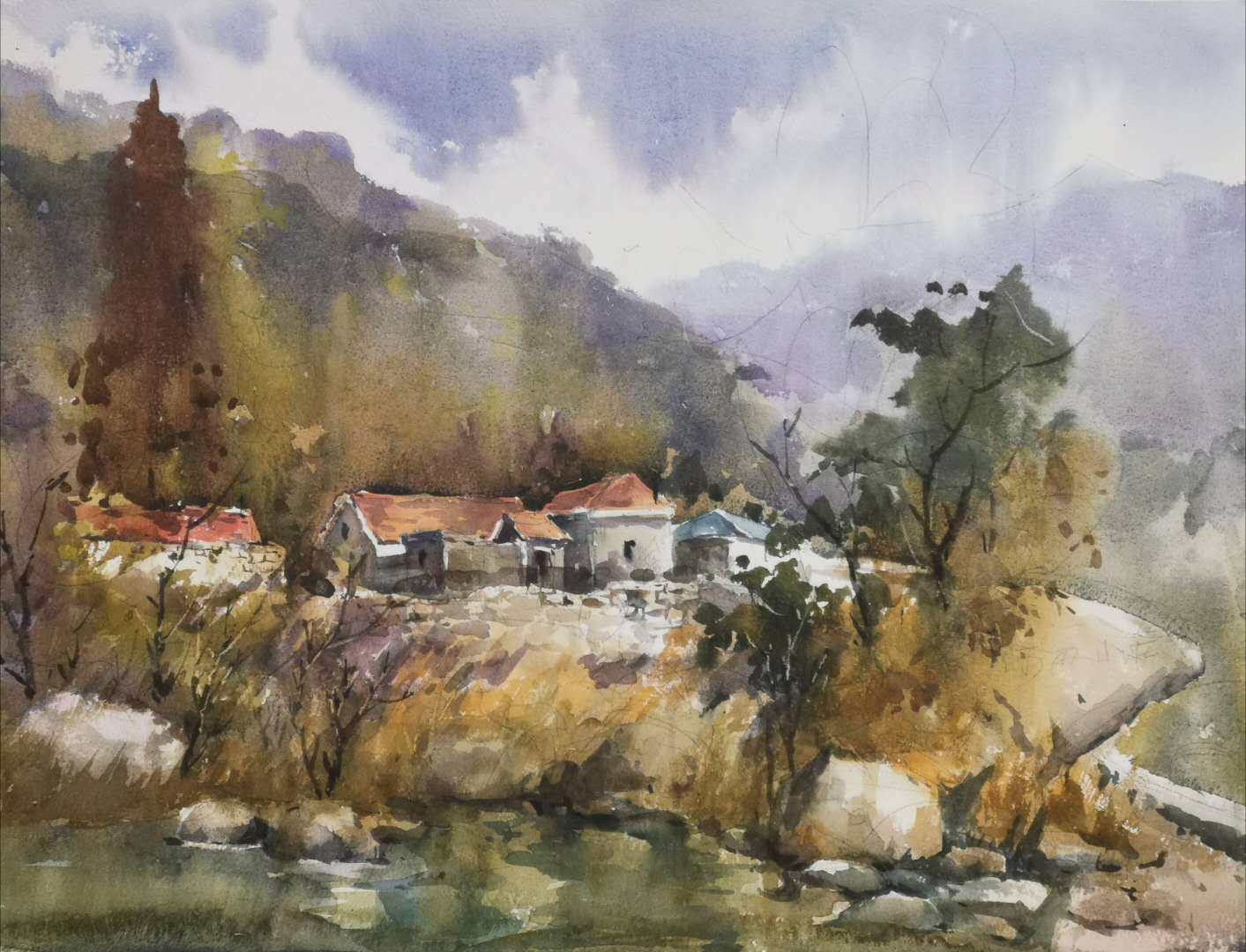 『范雷』淋漓酣畅自然洒脱 范雷水彩风景画欣赏