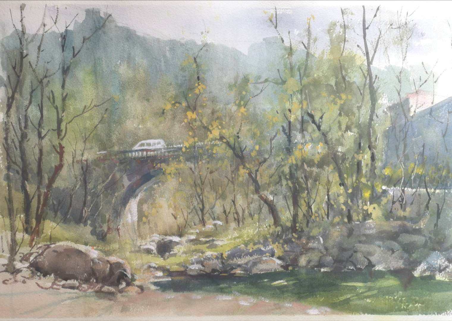 『范雷』淋漓酣畅自然洒脱 范雷水彩风景画欣赏