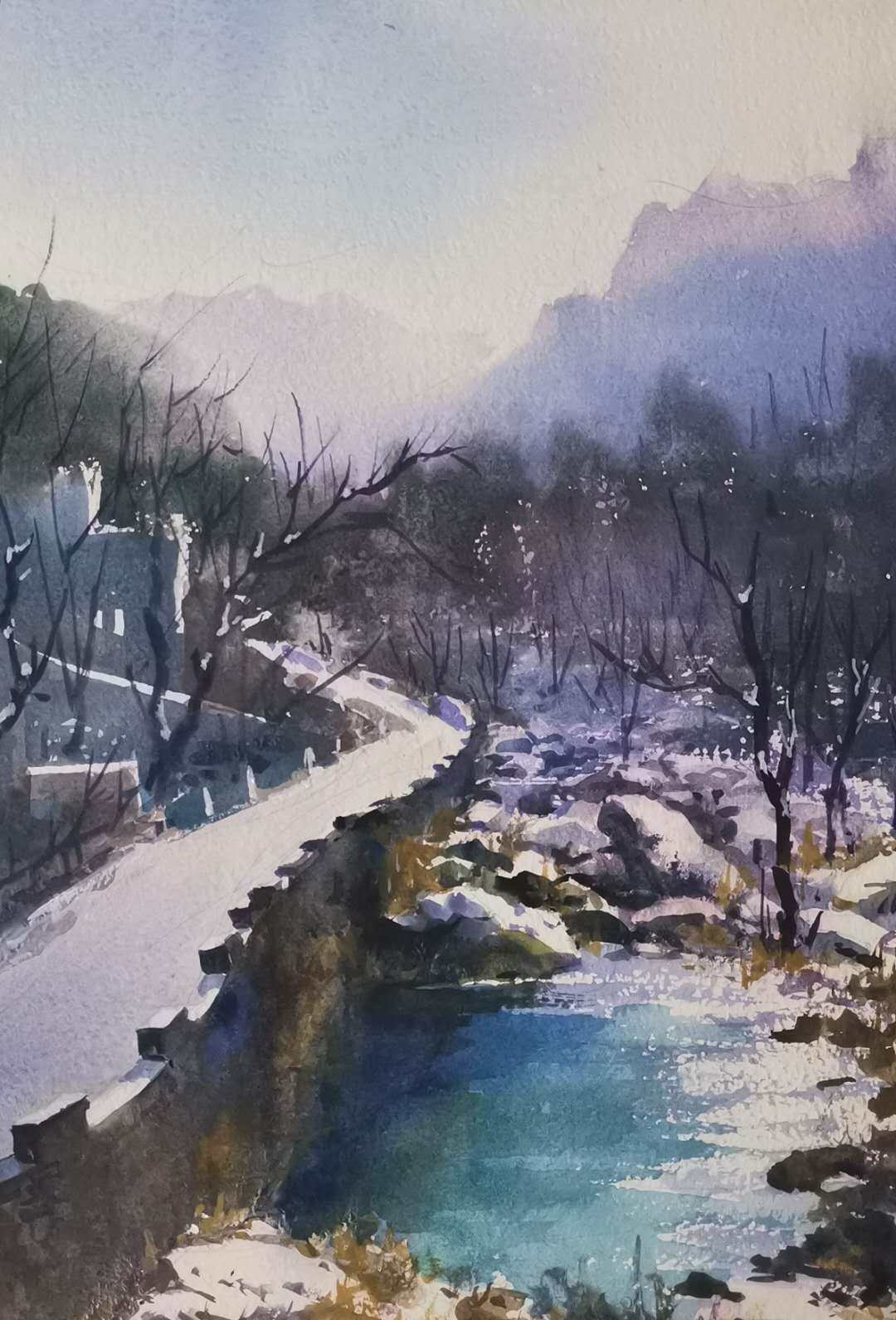 『范雷』淋漓酣畅自然洒脱 范雷水彩风景画欣赏