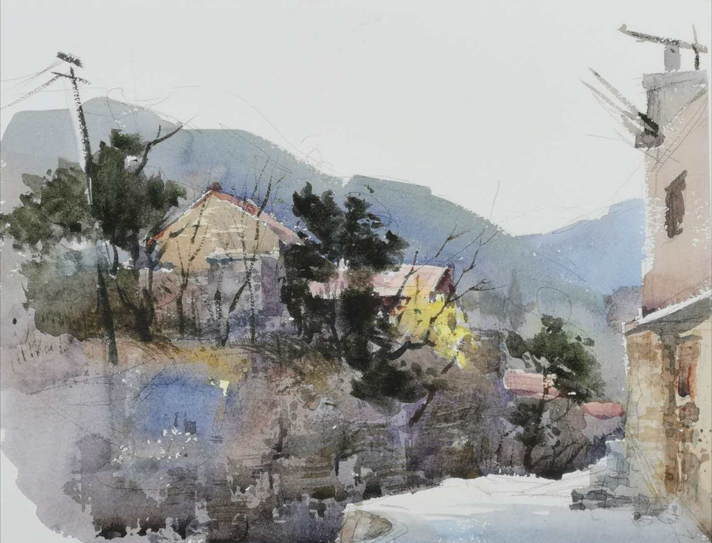 『范雷』淋漓酣畅自然洒脱 范雷水彩风景画欣赏